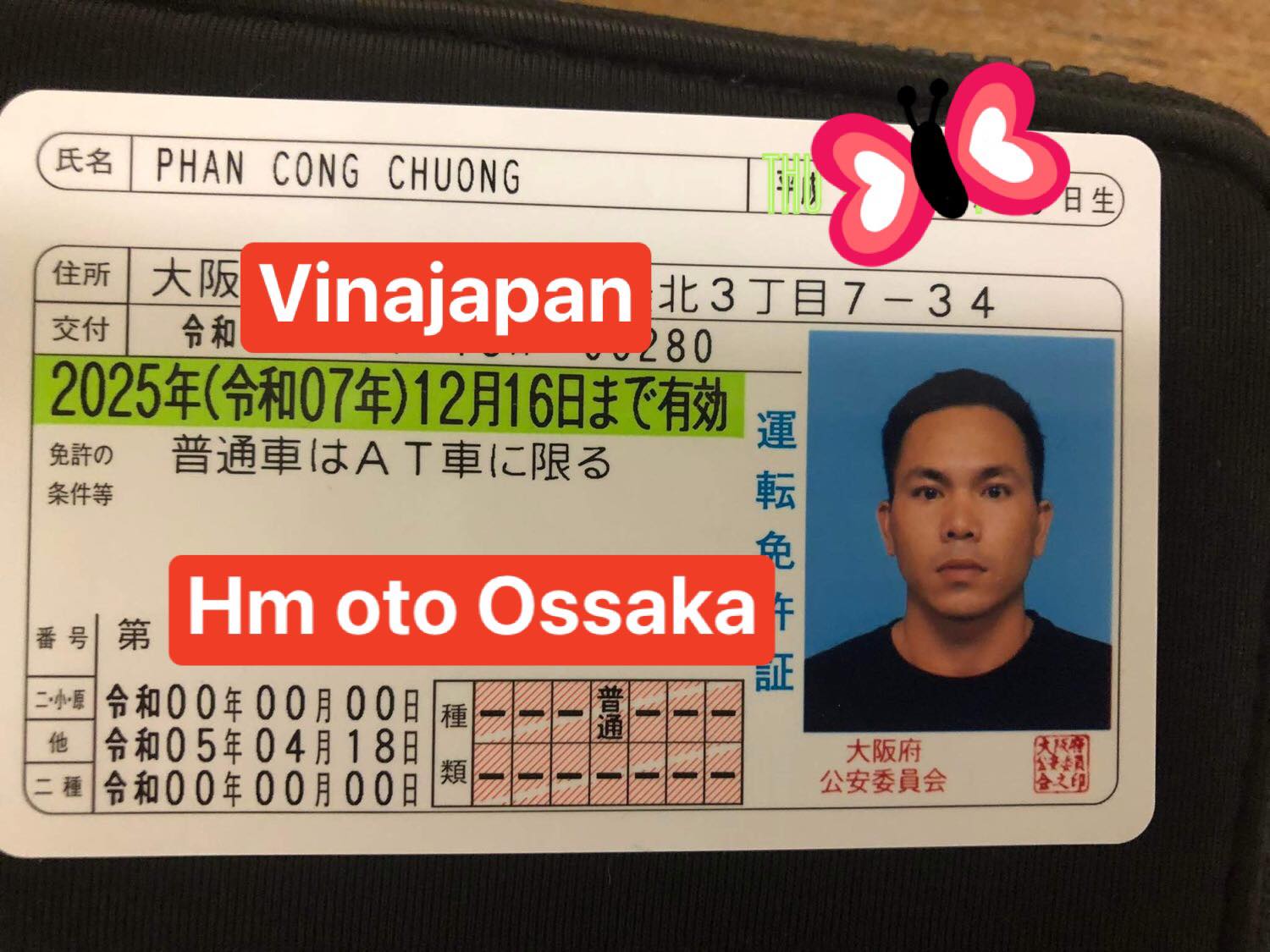 THỦ TỤC HỌC MỚI BẰNG OTO TẠI NHẬT